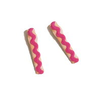 Tia Cibani Rainbow Sofia Gingham Ric Rac Hair Clips (Set Of 6)