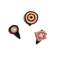 Tia Cibani Rainbow Ugo Hair Clips-Set Of 3