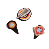 Tia Cibani Rainbow Ugo Hair Clips-Set Of 3