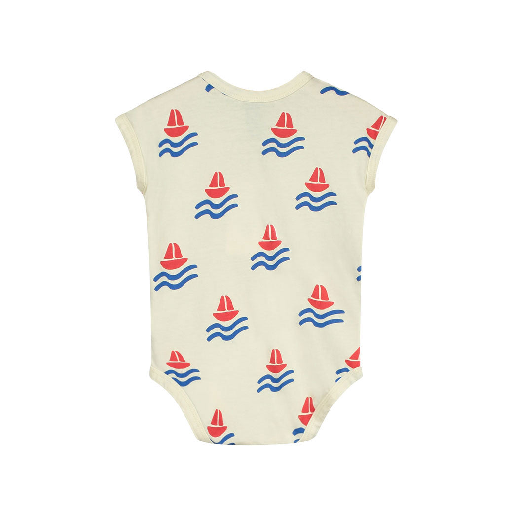 Bonmot Ivory Allover Boats Bodysuit