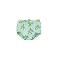 Bonmot Dusty Aqua Allover Stars Fleece Bloomers