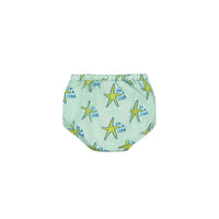Bonmot Dusty Aqua Allover Stars Fleece Bloomers