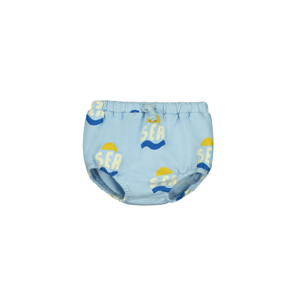Bonmot Light Blue Allover Sea Fleece Bloomers