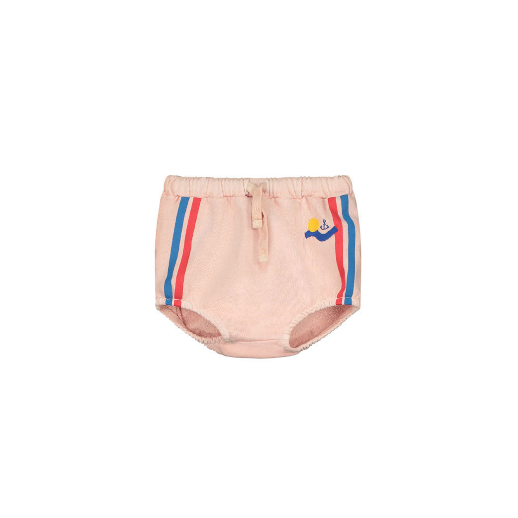 Bonmot Dusty Pink Side Stripes Fleece Bloomers