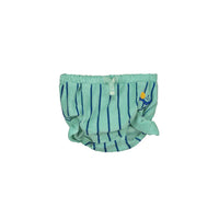 Bonmot Dusty Aqua Allover Stripe Terry Bloomers