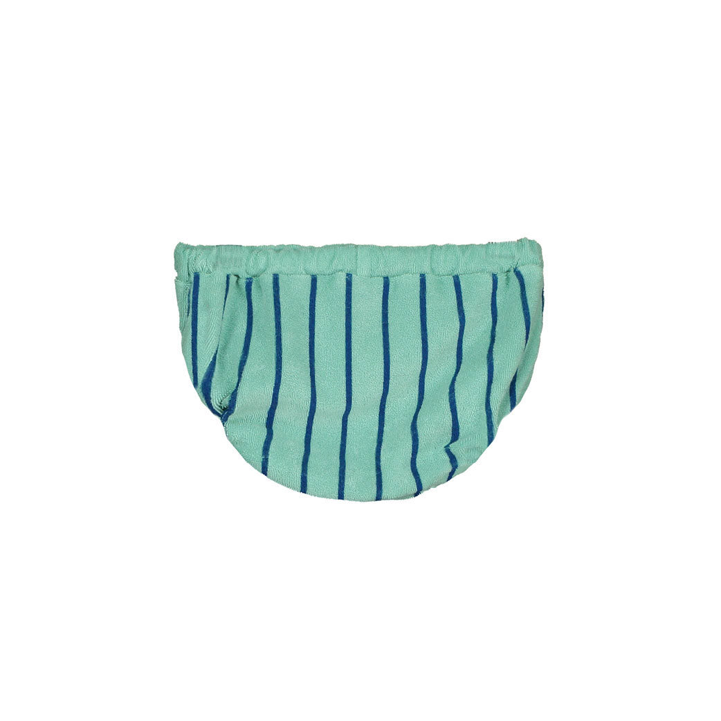 Bonmot Dusty Aqua Allover Stripe Terry Bloomers
