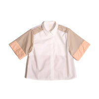 Tia Cibani Terrain Patchwork Multi Snap Shirt