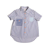Tia Cibani Fuzz Mix Rafael Multi-Snap Shirt