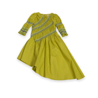 Tia Cibani Aloe Pia Bustled Smocked Maxi Dress