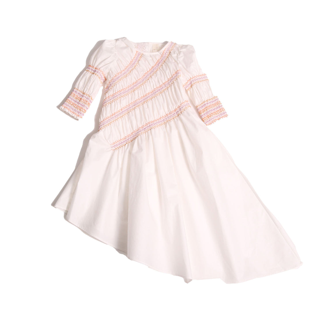 Tia Cibani Sugar Pia Bustled Smocked Maxi Dress