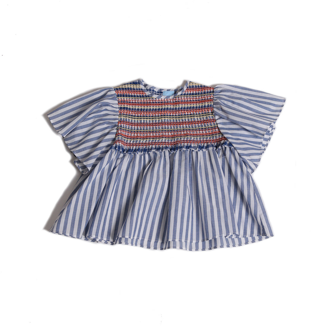 Tia Cibani Fuzz Sofia Smocked Blouse