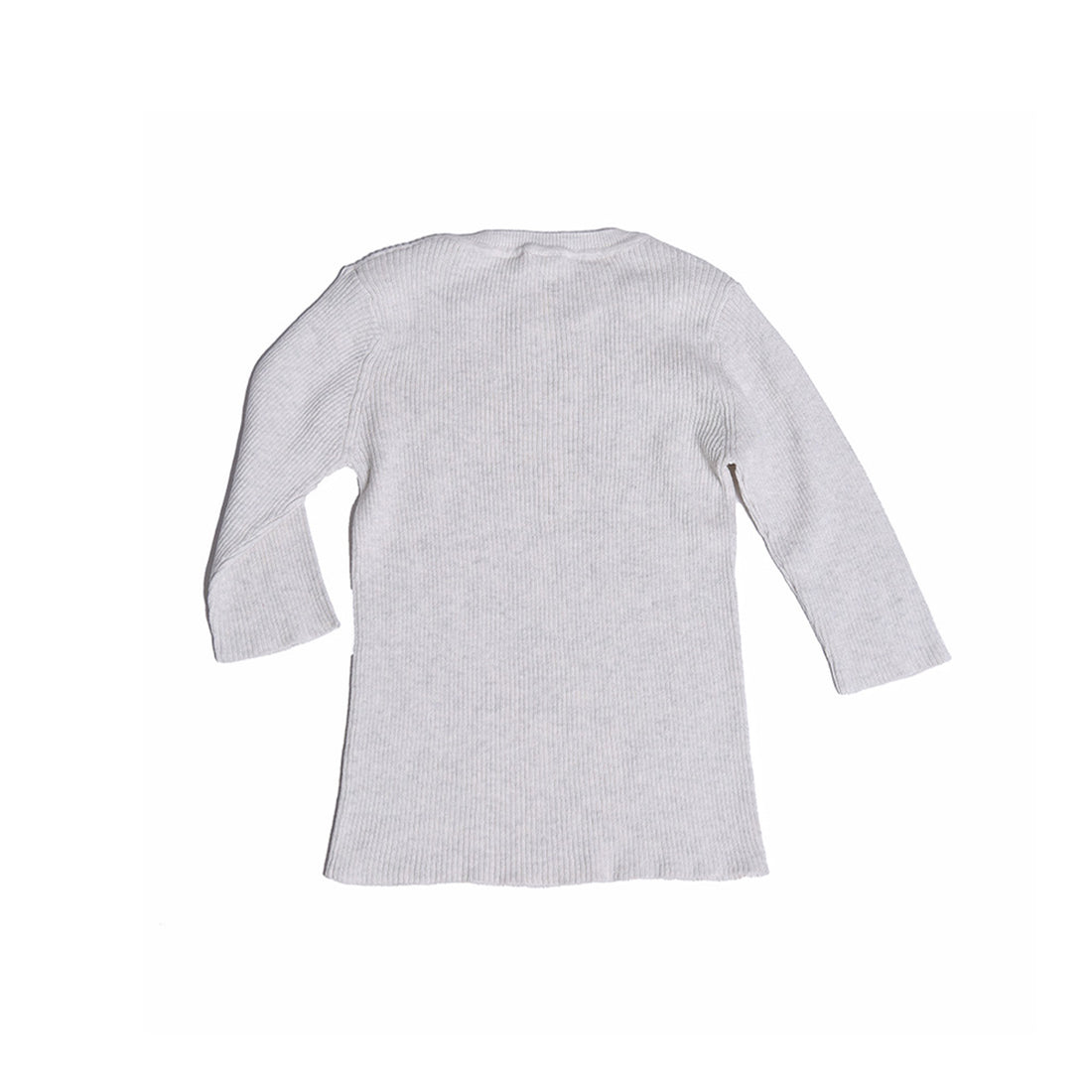Tia Cibani Sugar 3/4 Sleeve Ribbed Crew Neck