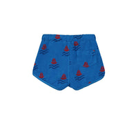 Bonmot Fresh Blue Allover Boats Terry Shorts
