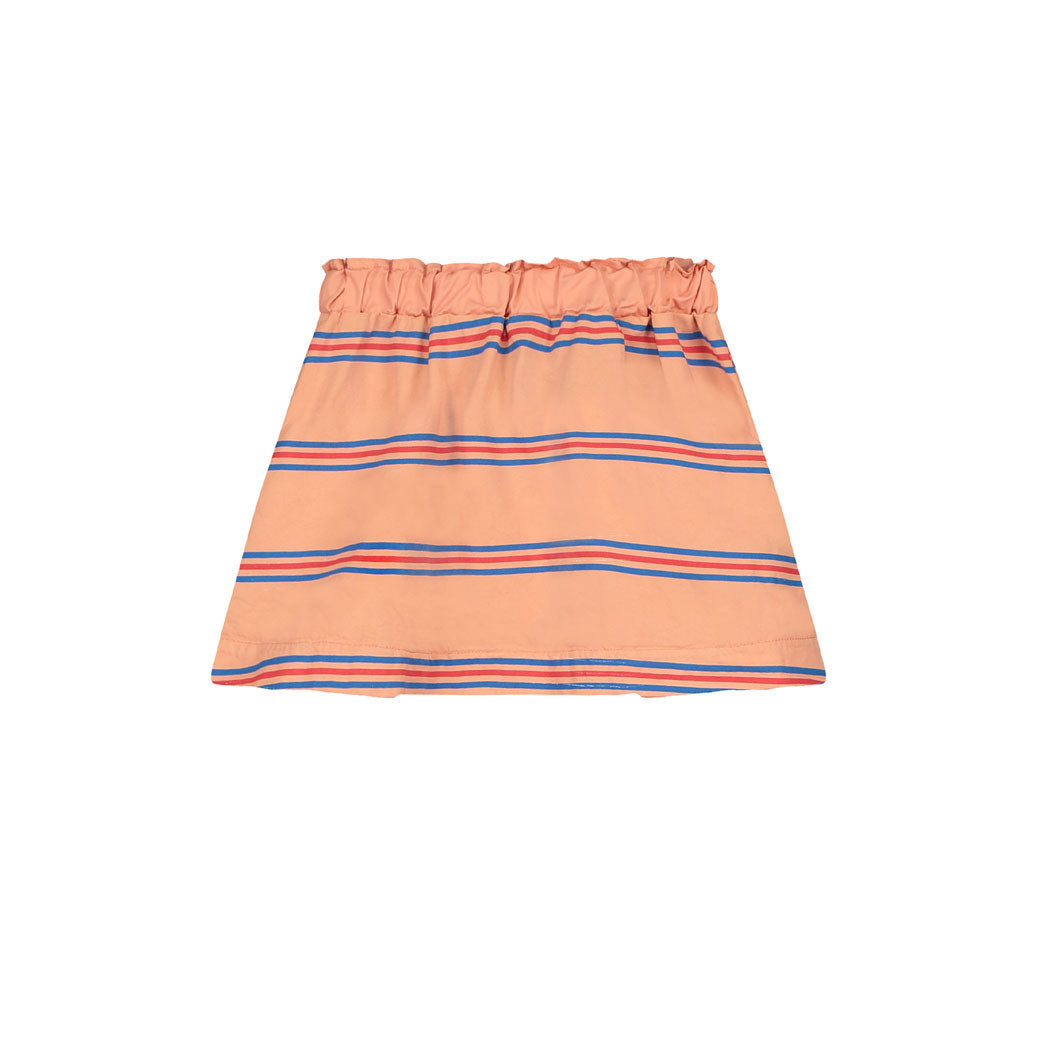 Bonmot Terracotta Allover Stripes Skirt