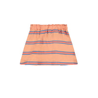Bonmot Terracotta Allover Stripes Skirt