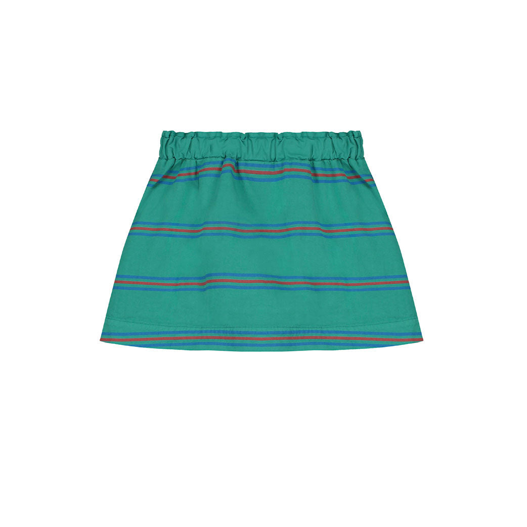 Bonmot Verdigris Allover Stripes Skirt