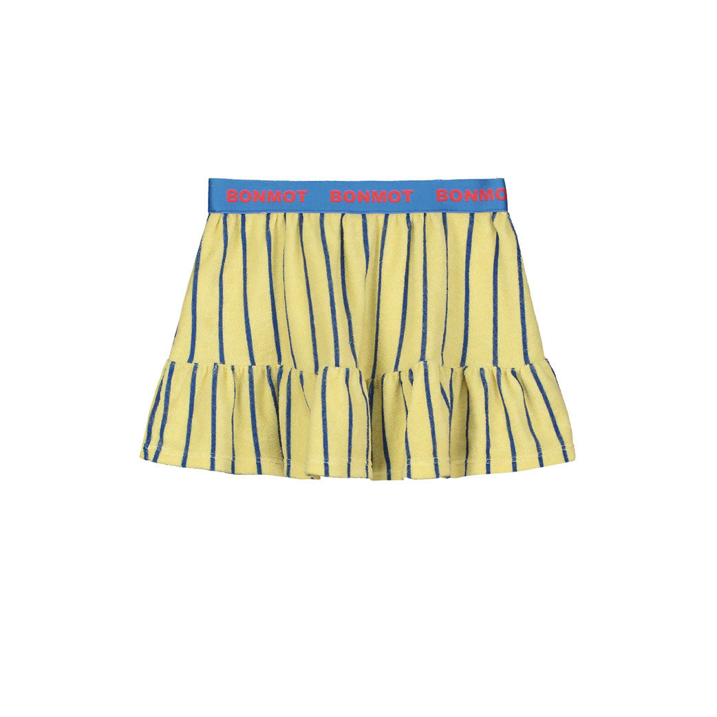 Bonmot Melow Yellow Stripes Terry Skirt