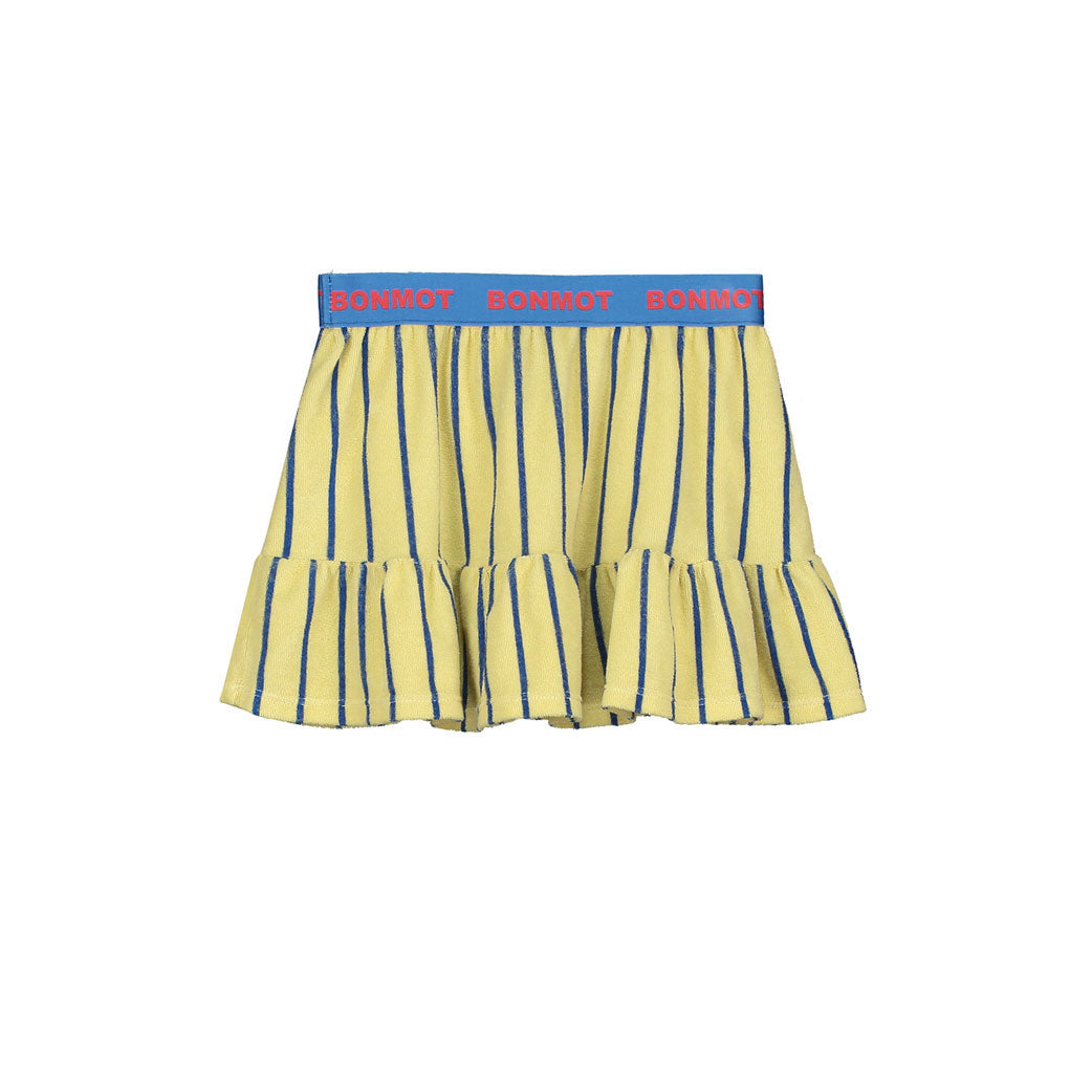 Bonmot Melow Yellow Stripes Terry Skirt