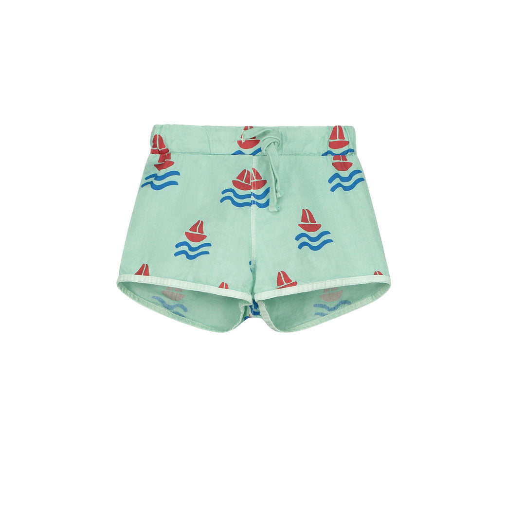 Bonmot Dusty Aqua Boats Swimshorts