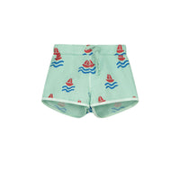Bonmot Dusty Aqua Boats Swimshorts