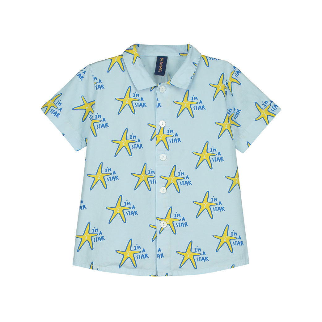 Bonmot Light Blue Allover Im a Star Shirt