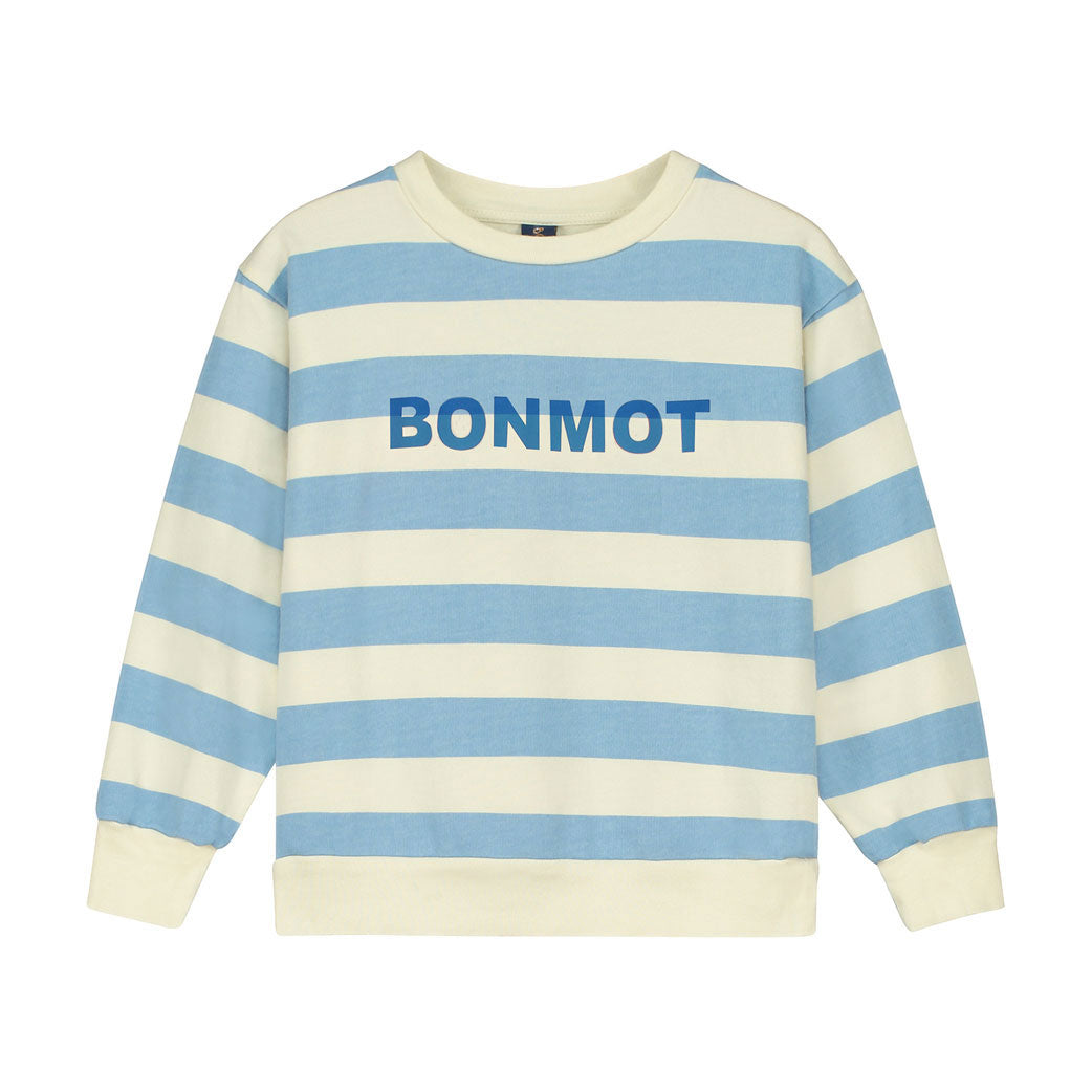 Bonmot Light Blue Stripe Sweatshirt