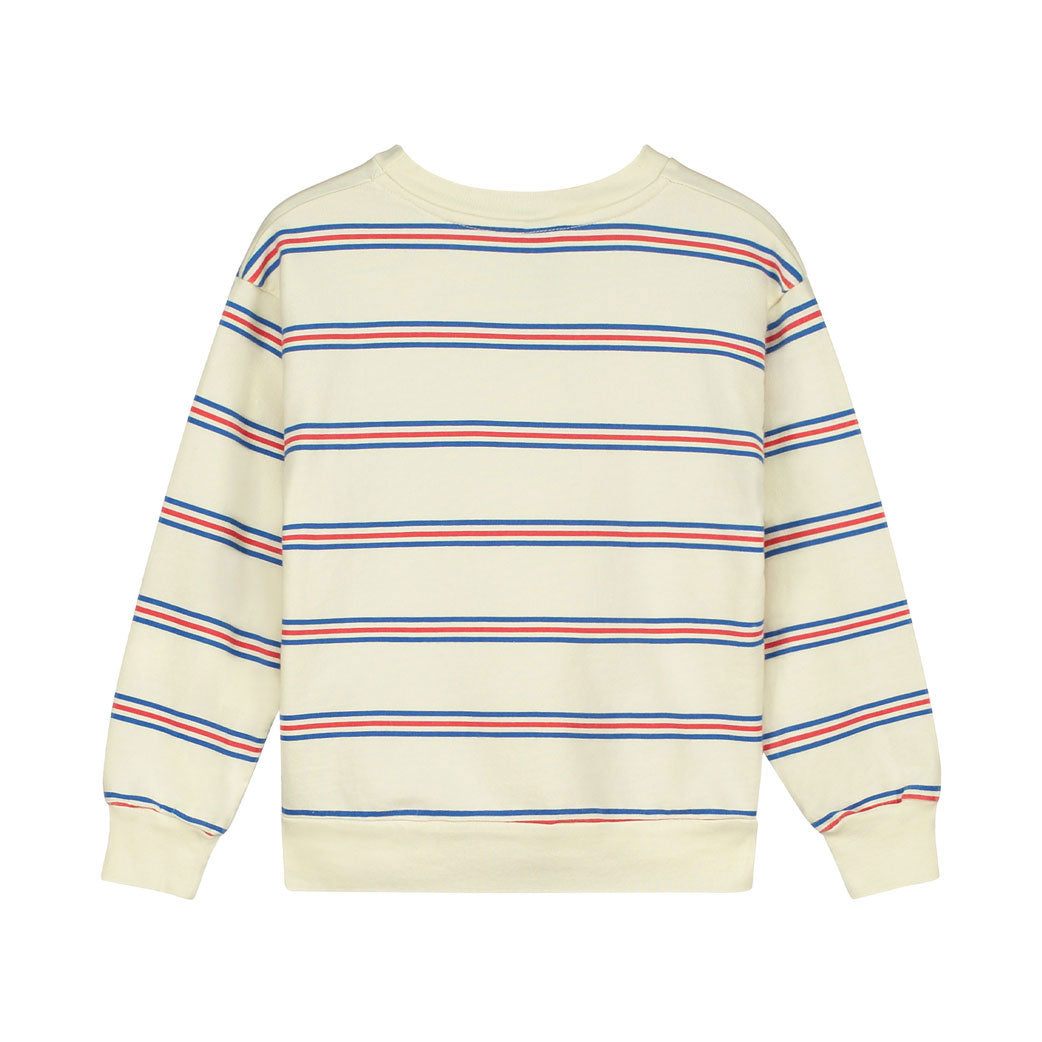 Bonmot Ivory Ms Wave Stripes Sweatshirt