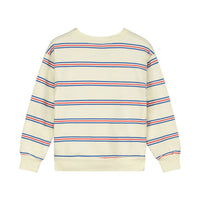 Bonmot Ivory Ms Wave Stripes Sweatshirt