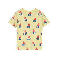 Bonmot Melow Yellow Allover Boats T-shirt