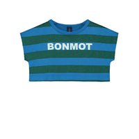 Bonmot Fresh Blue Crop T-shirt