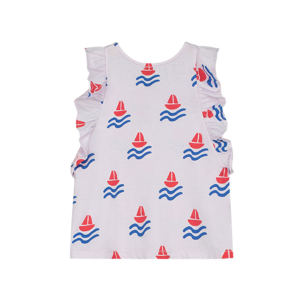 Bonmot Mallow Boats Frill T-shirt