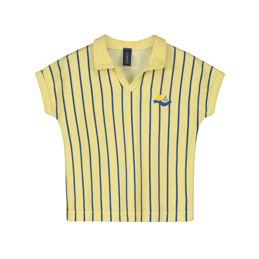 Bonmot Melow yellow Terry Stripes T-shirt