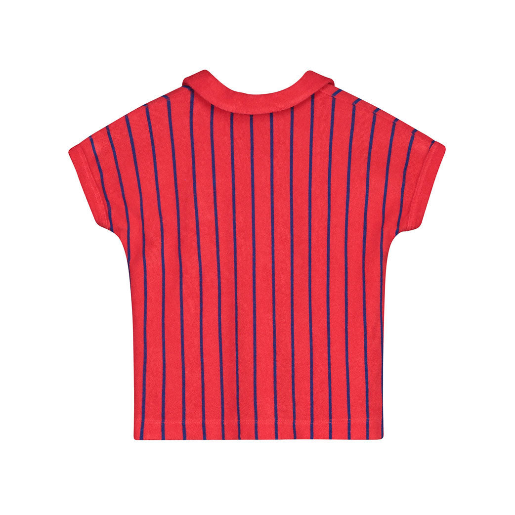 Bonmot Red Terry Stripes T-shirt