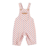 Piupiuchick Light Pink Hearts AO Baby Dungarees