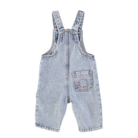Piupiuchick Washed Blue Denim Baby Dungarees