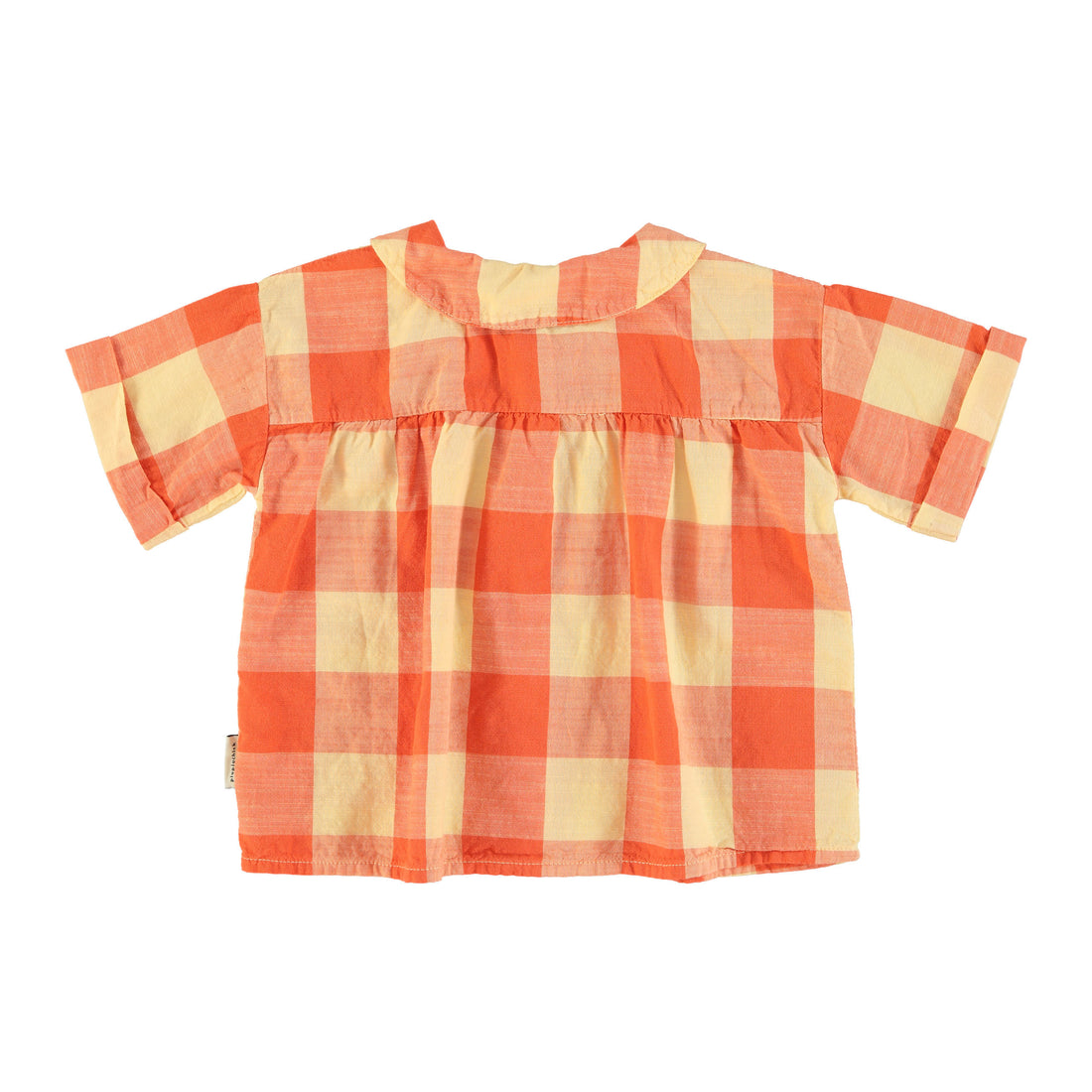 Piupiuchick Yellow Checkered Peter Pan Blouse