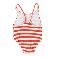 Piupiuchick Red Striped Swimsuit