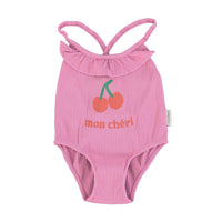 Piupiuchick Lavander Mon Cheri Ruffle Swimsuit