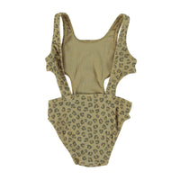 Piupiuchick Khaki Animal  Print Trikini