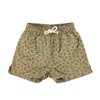 Piupiuchick Khaki Annimal Print Swim Shorts