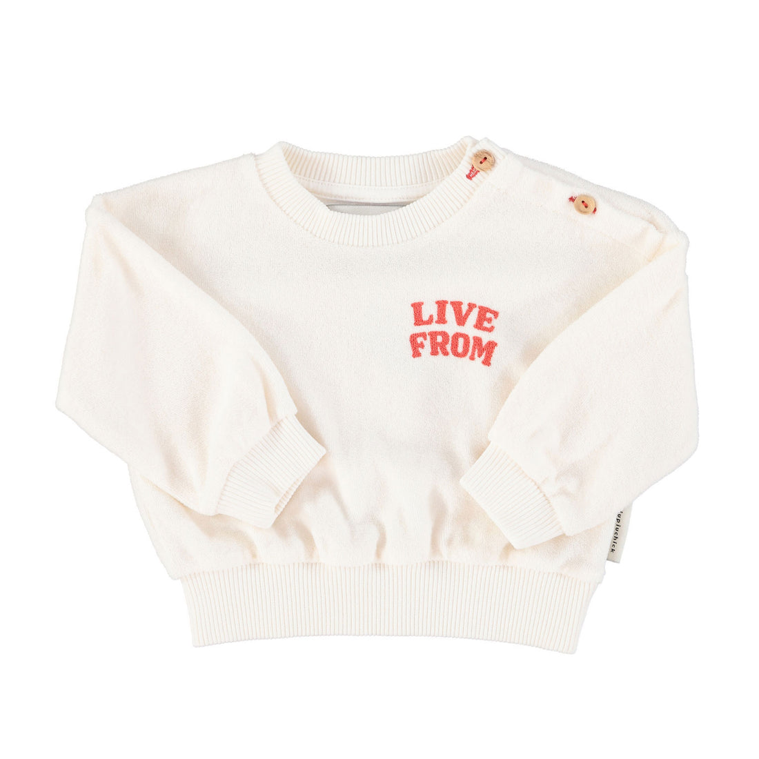 Piupiuchick Ecru Star Print Sweatshirt