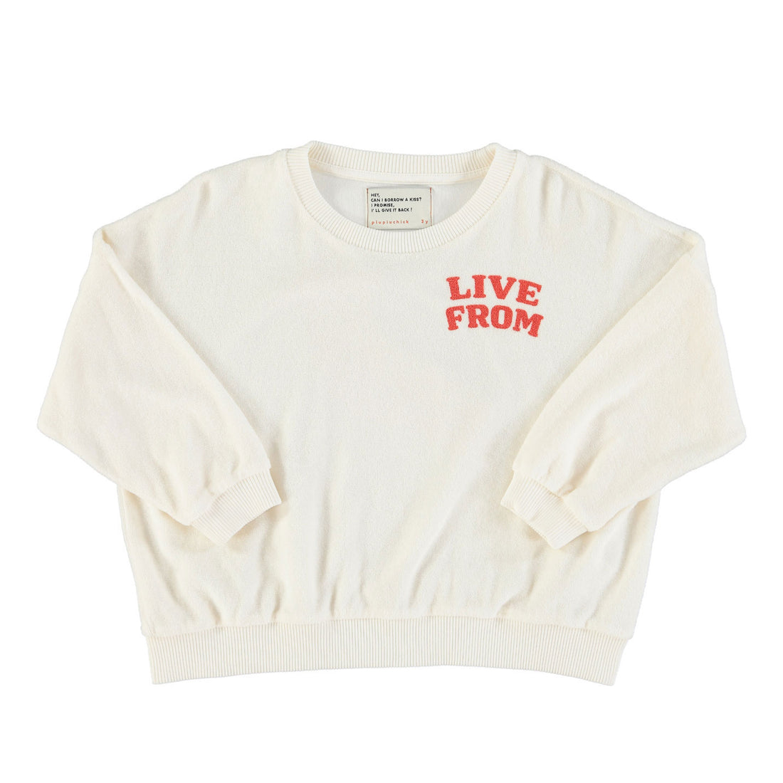 Piupiuchick Ecru Star Print Sweatshirt