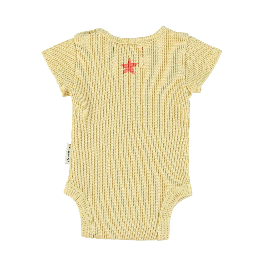 Piupiuchick Light Khaki Waffle Print Bodysuit