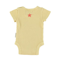 Piupiuchick Light Khaki Waffle Print Bodysuit