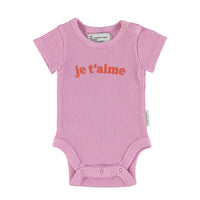 Piupiuchick Lavender Waffle Print Bodysuit
