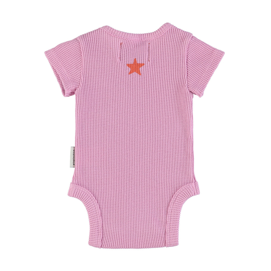 Piupiuchick Lavender Waffle Print Bodysuit