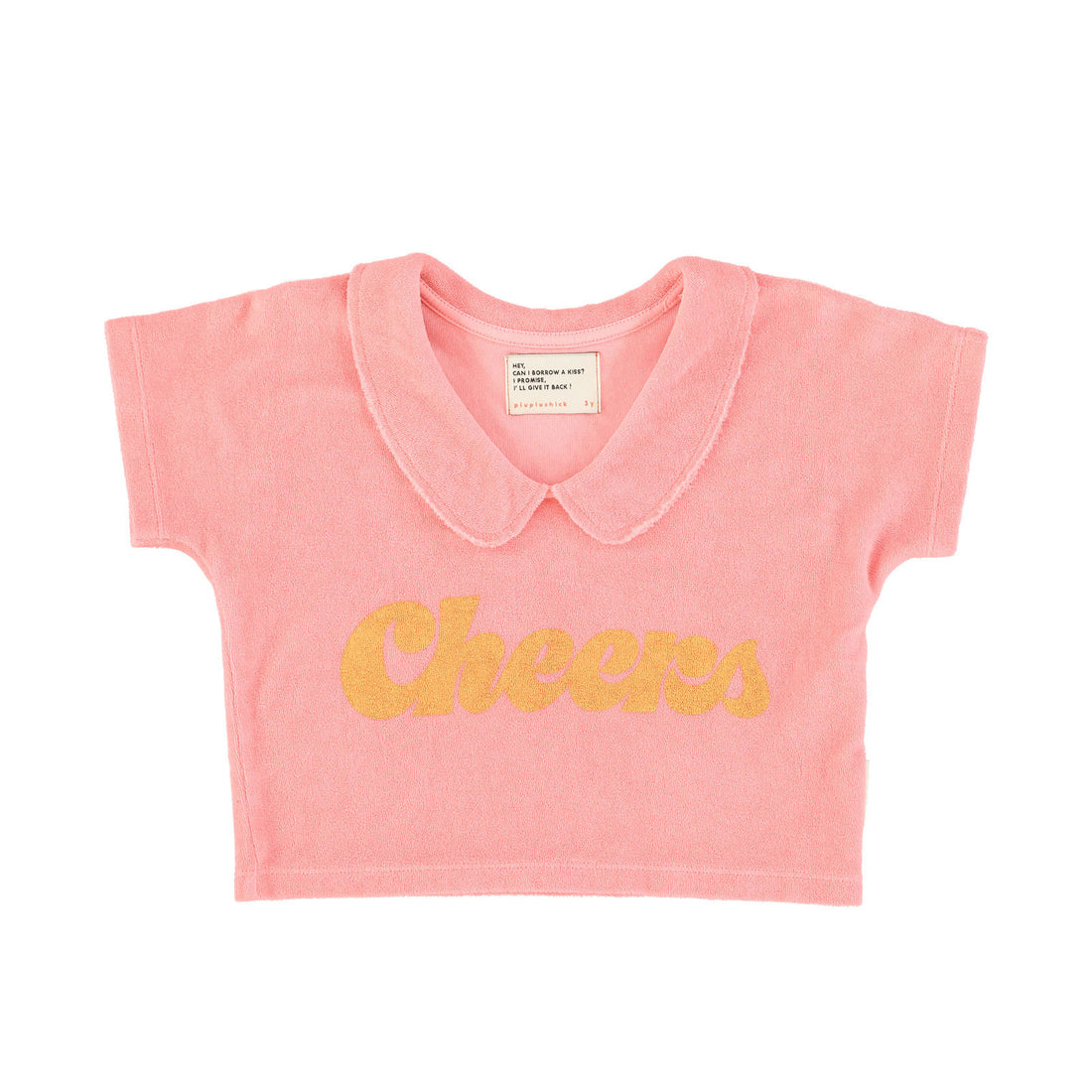 Piupiuchick Pink Cheers Collar T-Shirt