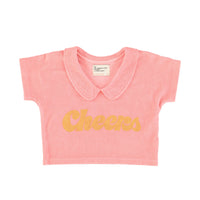 Piupiuchick Pink Cheers Collar T-Shirt