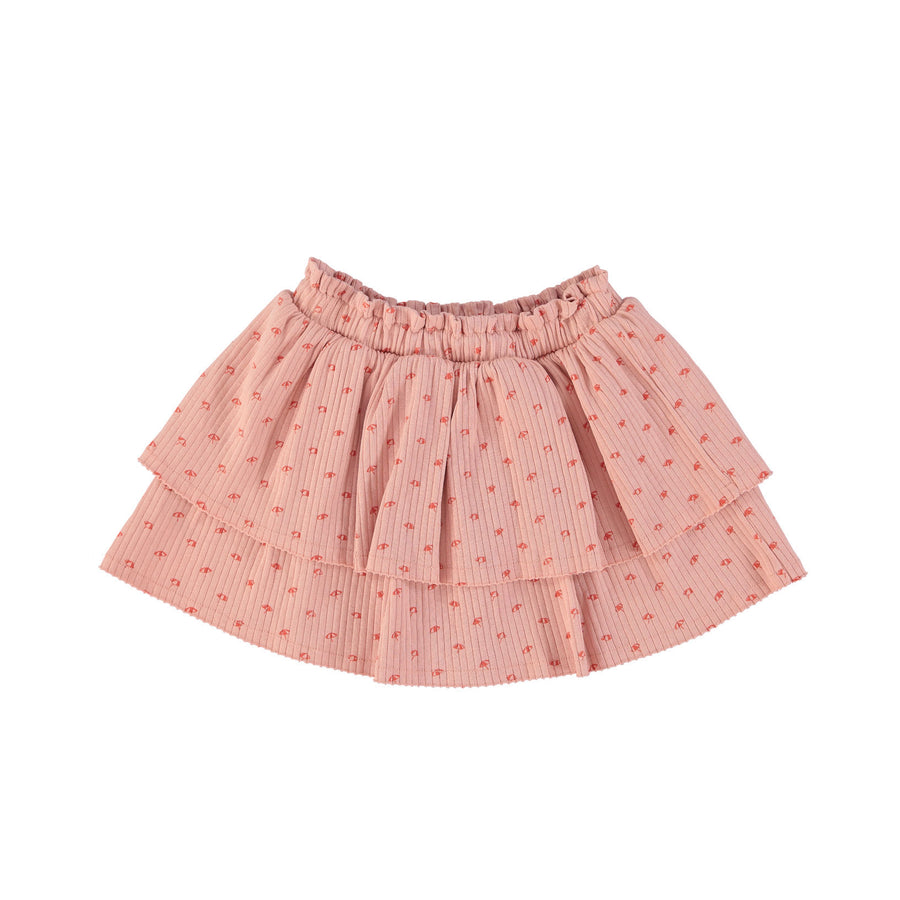 Piupiuchick Light Pink Sunshade AO Layered Skirt