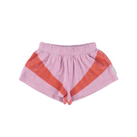 Piupiuchick Lilac Stripe Shorts